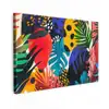 Bladeren - Vormen - Abstract - Kleurrijk canvas 2cm klein -z3d