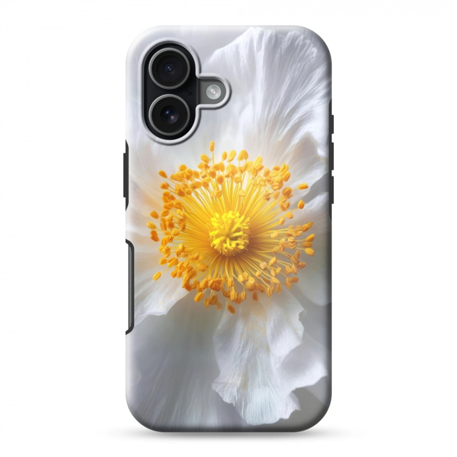 Wit - Bloem - Elegant Toughcase MagSafe Apple iPhone 17 klein -3d
