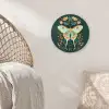 Sierlijk - Vlinder - Groen - Bladeren Wandcirkel kunststof plaat 5mm dik klein -sfeer5