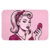 Vintage - Vrouw - Roze WCmat klein -3d