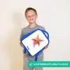 Oranje Zeester Illustratie Kinderrugzak - Blauw middel -sfeer1_UK