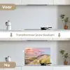 Strand - Zee - Duin - Zonsondergang keuken achterwand spatscherm klein -voor_na_NL