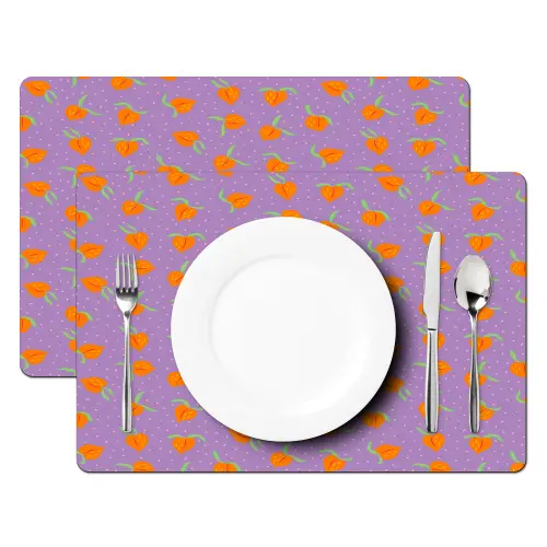 Paars - Oranje - Perzik Placemat vinyl groot 368 -zzsfeer2_Kitchenyeah-website