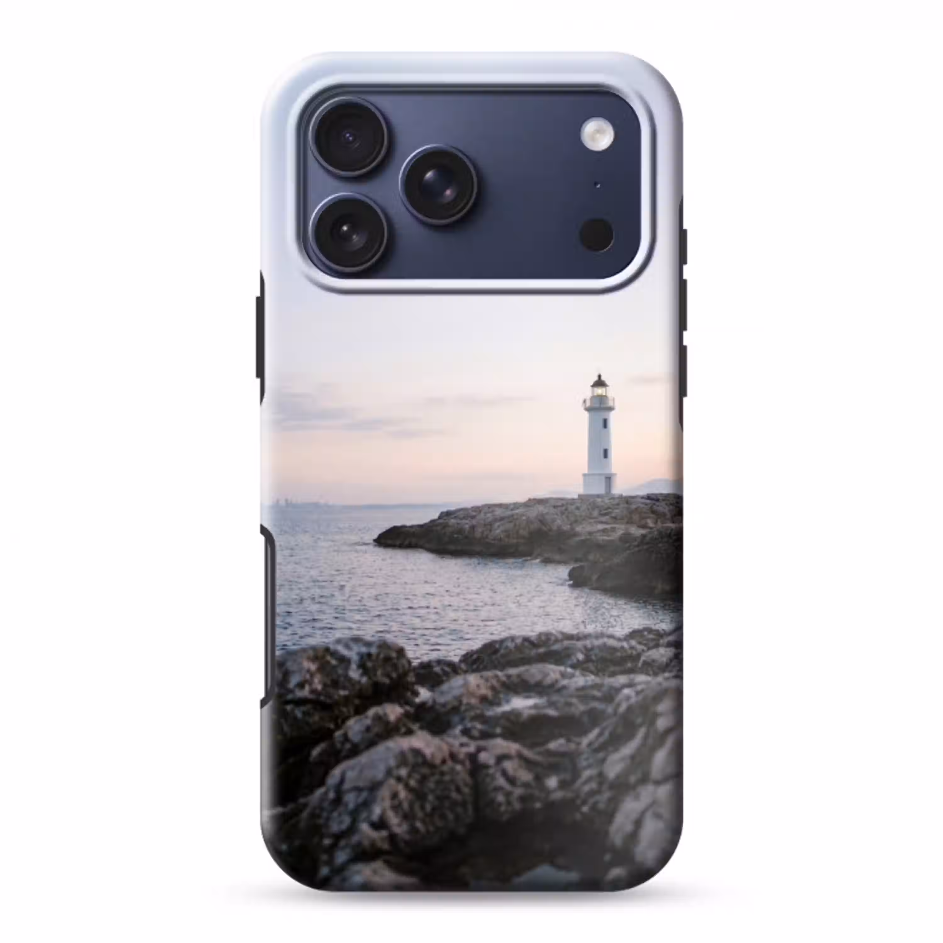 Rotsen - Vuurtoren - Wit Toughcase MagSafe Apple iPhone 17 Pro Max klein -3d