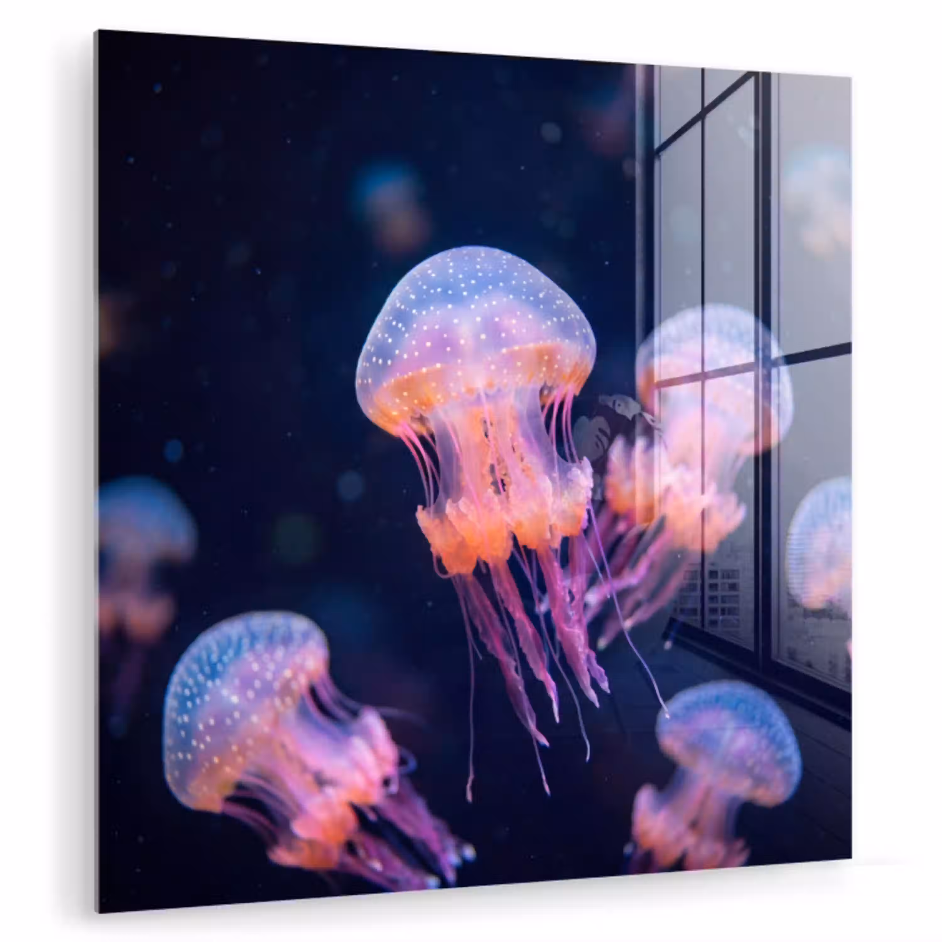 Dier - Onderwater - Natuur - Roze - Mysterieus plexiglas 5mm klein -zzzproduct_nieuw