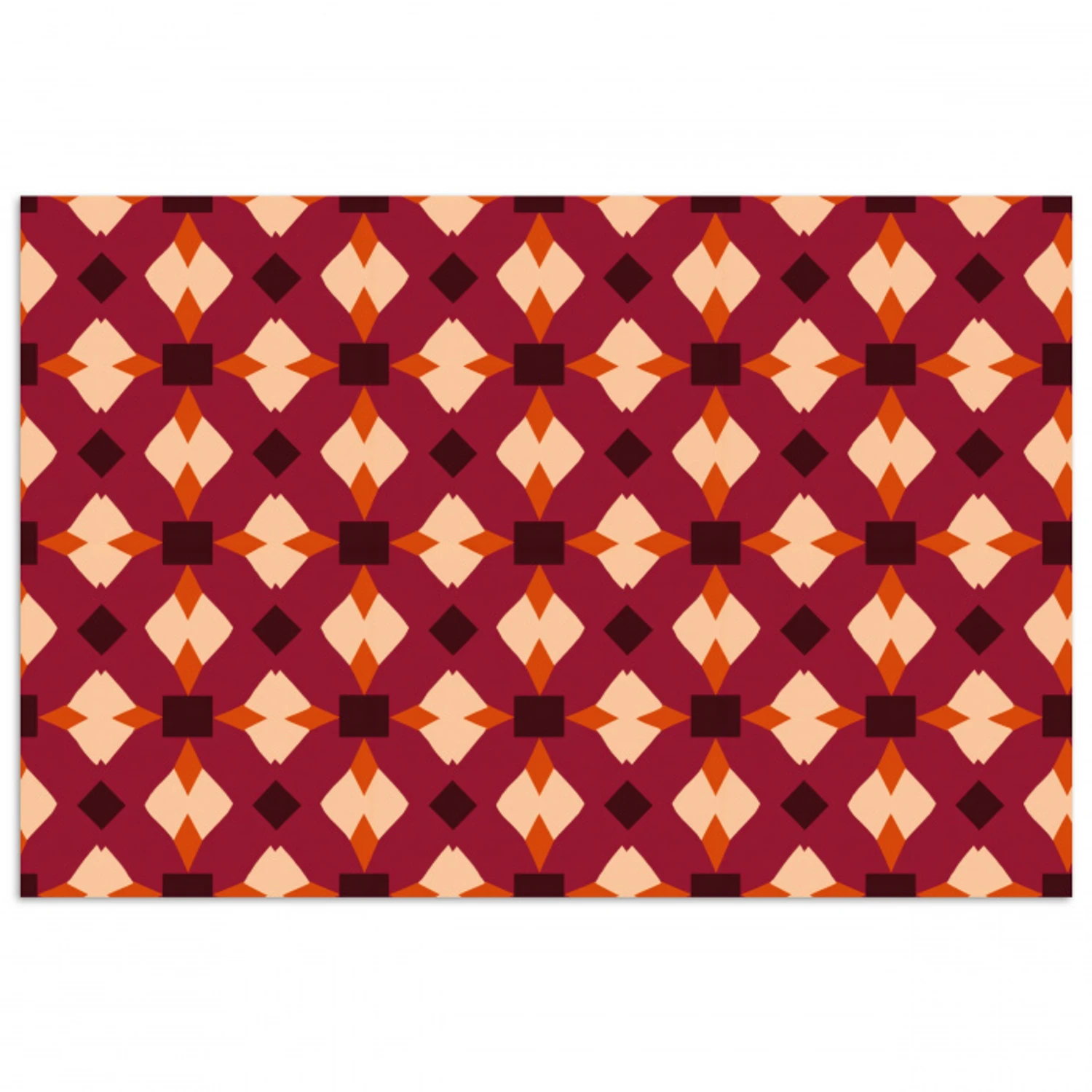 Retro - Patroon - Kleurrijk poster papier klein 62 -3d