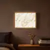 Marmer - Goud - Structuur Light Box met batterij (Wandlamp) middel 907 -sfeer4