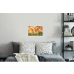 Pijltje - Eend - Natuur - Geel Muursticker klein -slaapkamer