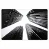 Gebouwen - Lucht - Zwart Placemat vinyl groot -zzsfeer1_Kitchenyeah-website