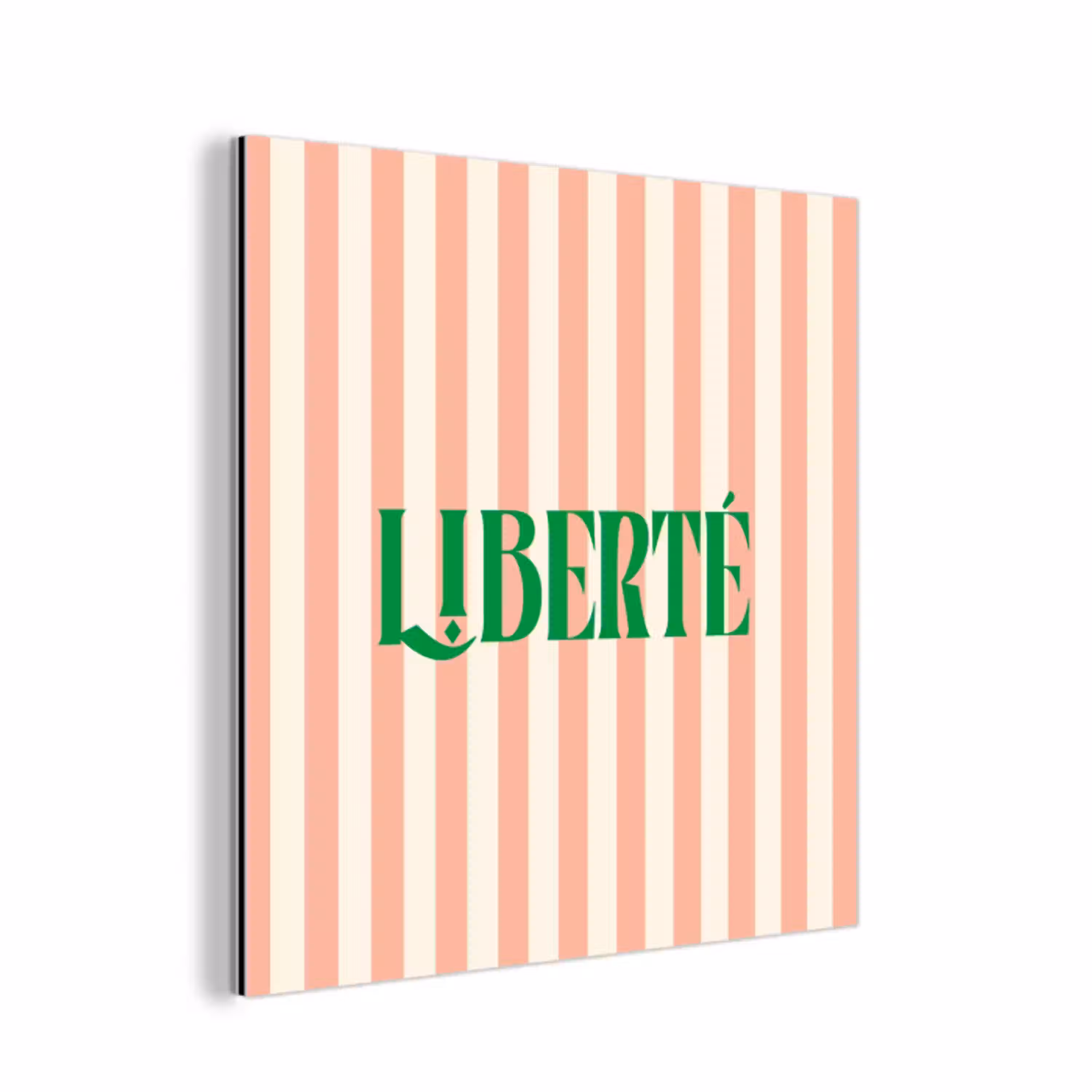 Zachtroze - Groen - Strepen - Liberté aluminium wit klein -3d