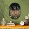 Hert - Wilde bloemen - Bos Wandcirkel Ovaal Forex klein -sfeer2