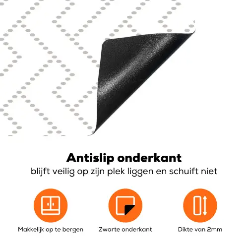 Grafisch - Patroon - Modern - Geweven Inductie beschermer vinyl 3mm klein 276 -zzzzzzz-td-onderkant