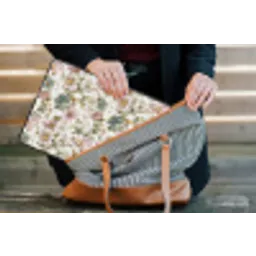 Bloemen - Patroon - Pastel laptophoes neopreen klein 279 -tas