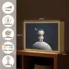 Teddybeer - Ruimtehelm - Maan - Sterren Light Box met batterij (Wandlamp kind) middel -USP_websiteoverzichtNL