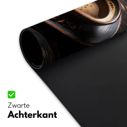 Kop - Koffie - Hout - Bonen Muismat XXL klein -sfeer2
