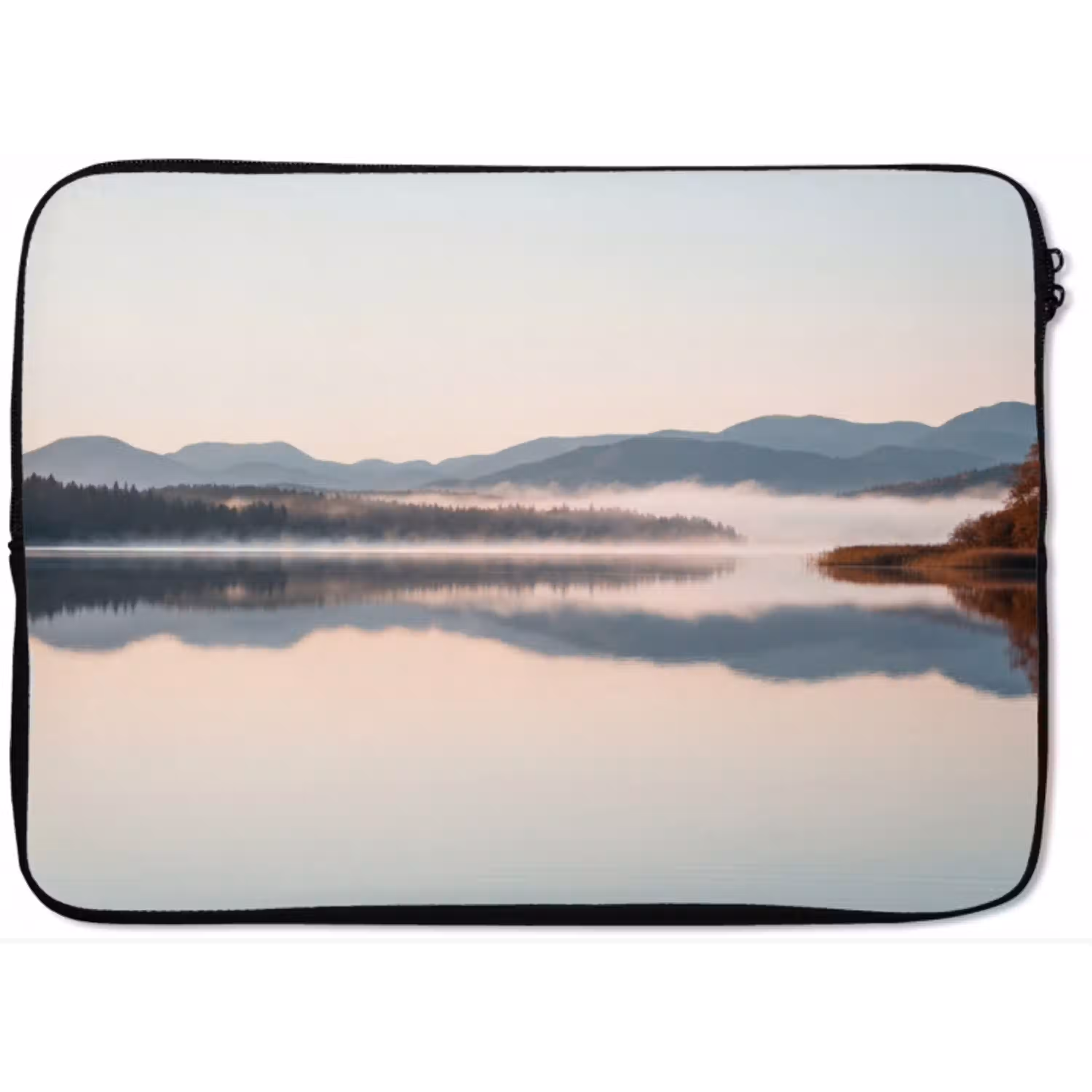Water - Bomen - Mistlaag laptophoes neopreen klein -zkaufland3dotto
