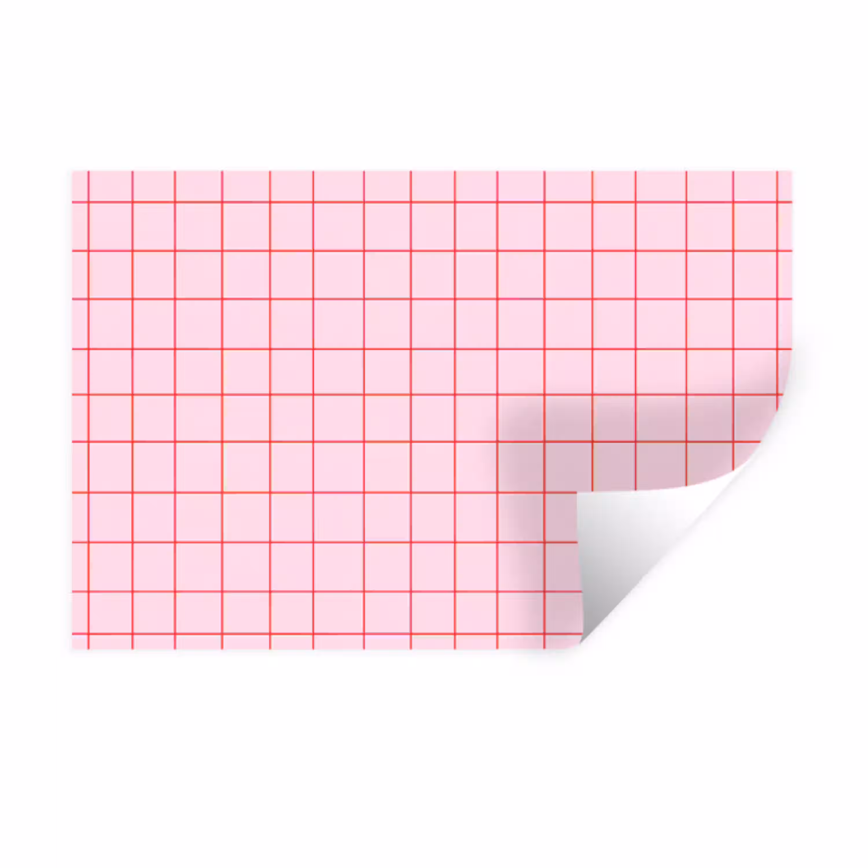Raster - Patroon - Roze Muursticker klein 286 -3d
