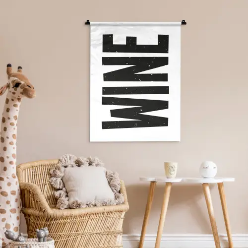 Vintage - Japandi - Wine - Decoratie Wandkleed katoen klein -wsfeer5_kind