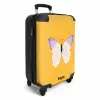 Summer memories - Vlinder op gele achtergrond NBS - Handbagage koffer - Kinderen Unisex middel -productfoto_3d