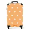 Oranje stippen patroon NBS - Handbagage koffer - Unisex middel -productfoto_recht