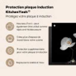 Nachtelijke Orchidee Elegance Inductie beschermer vinyl 3mm middel -zzzzzzusp-haakje_FR