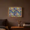 Zomer - Vlinder - Marineblauw - Blauw Light Box met batterij (Wandlamp) middel 907 -sfeer4