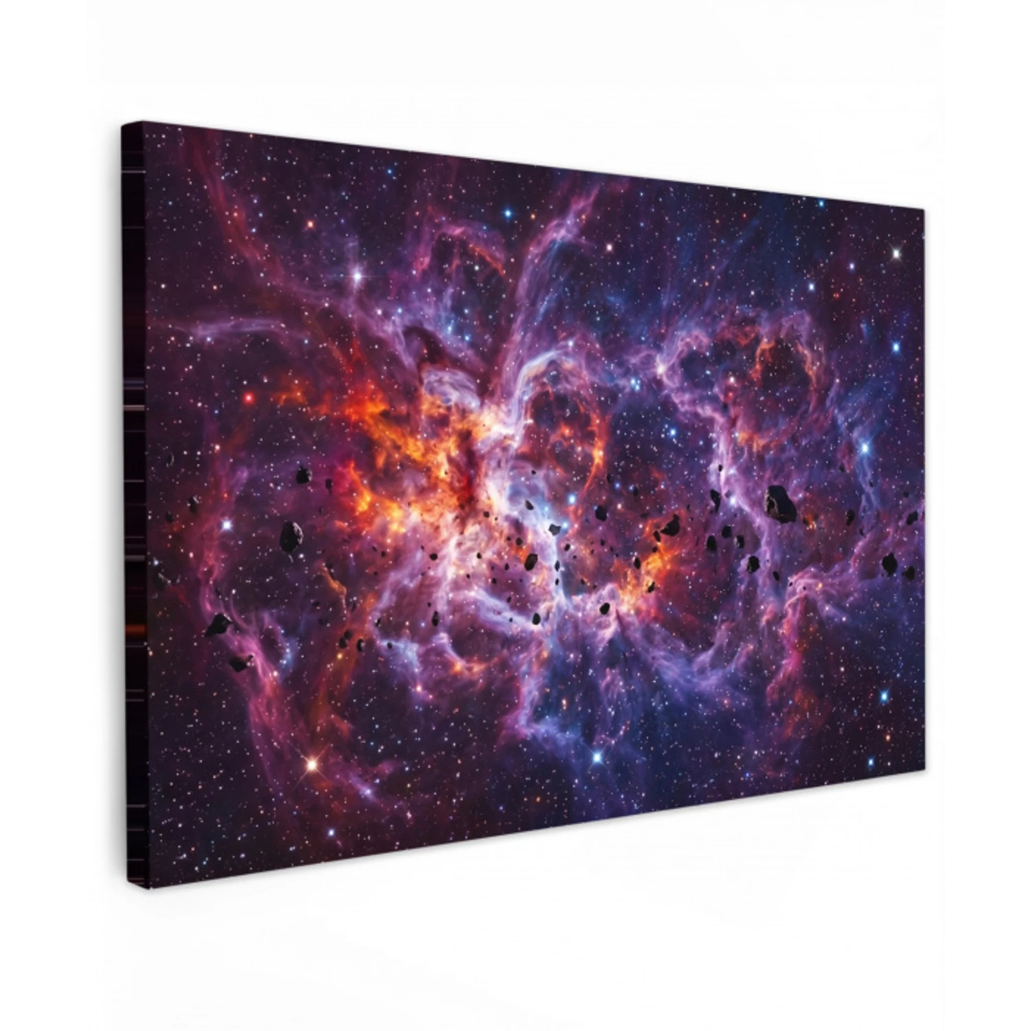 Space - Stars - Abstract - Colorful canvas 2cm klein -z3d