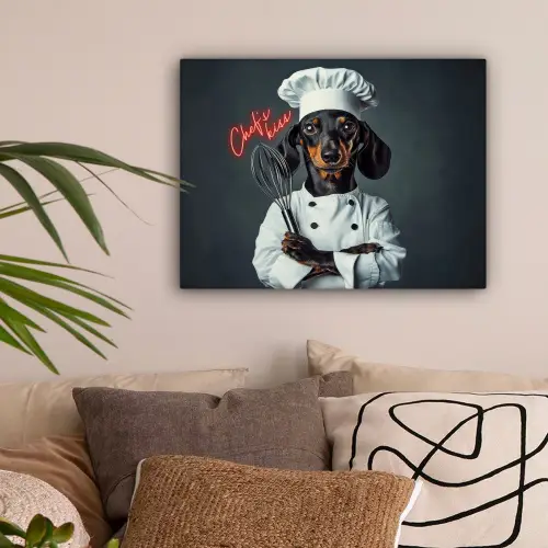neon-chefs-kiss-5-4 canvas 2cm klein -sfeer1