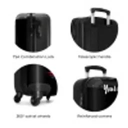 Ijshoorntje met Blauwe en Roze Verf NBS - Handbagage koffer - Kinderen Unisex middel zzzzzzzbolletjes_ENG