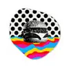 Hamburger - Stippen - Golven - Kleuren Wandcirkel Organisch Forex 3mm klein -3d