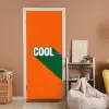 Cool - Oranje - Groen deurposter klein -sfeer1