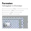Patroon - Tegel - Blauw Muismat XXL klein 681 -sfeer5