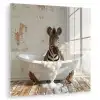 Vintage - Zebra - Wilde dieren - Badkuip plexiglas 5mm klein -zzzproduct_nieuw
