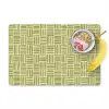 Vlecht - Patroon - Groen Placemat vinyl groot 368 -zzzproduct_Kitchenyeah-website