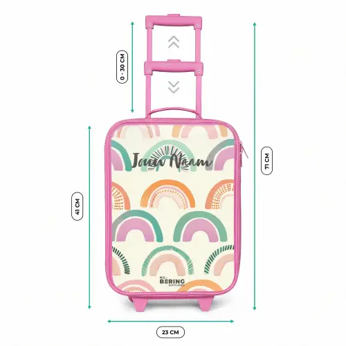 Regenbogen Kinderkoffer - Roze klein -productfoto_formaten