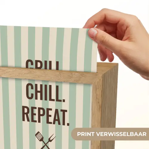 Quote - Strepen - Grill Light Box met kabel (Wandlamp) klein -USP_websiteprintNL
