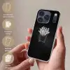 Friet - Witte krijttekening - Zwart Telefoonhoesje iPhone 17 Pro klein -sfeer3_NL