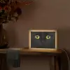 Kat - Zwart - Dieren - Natuur Light Box met kabel (Tafellamp) klein -sfeer4