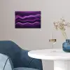 Lijnen - Golven - Paars - Abstract poster papier klein -sfeer3