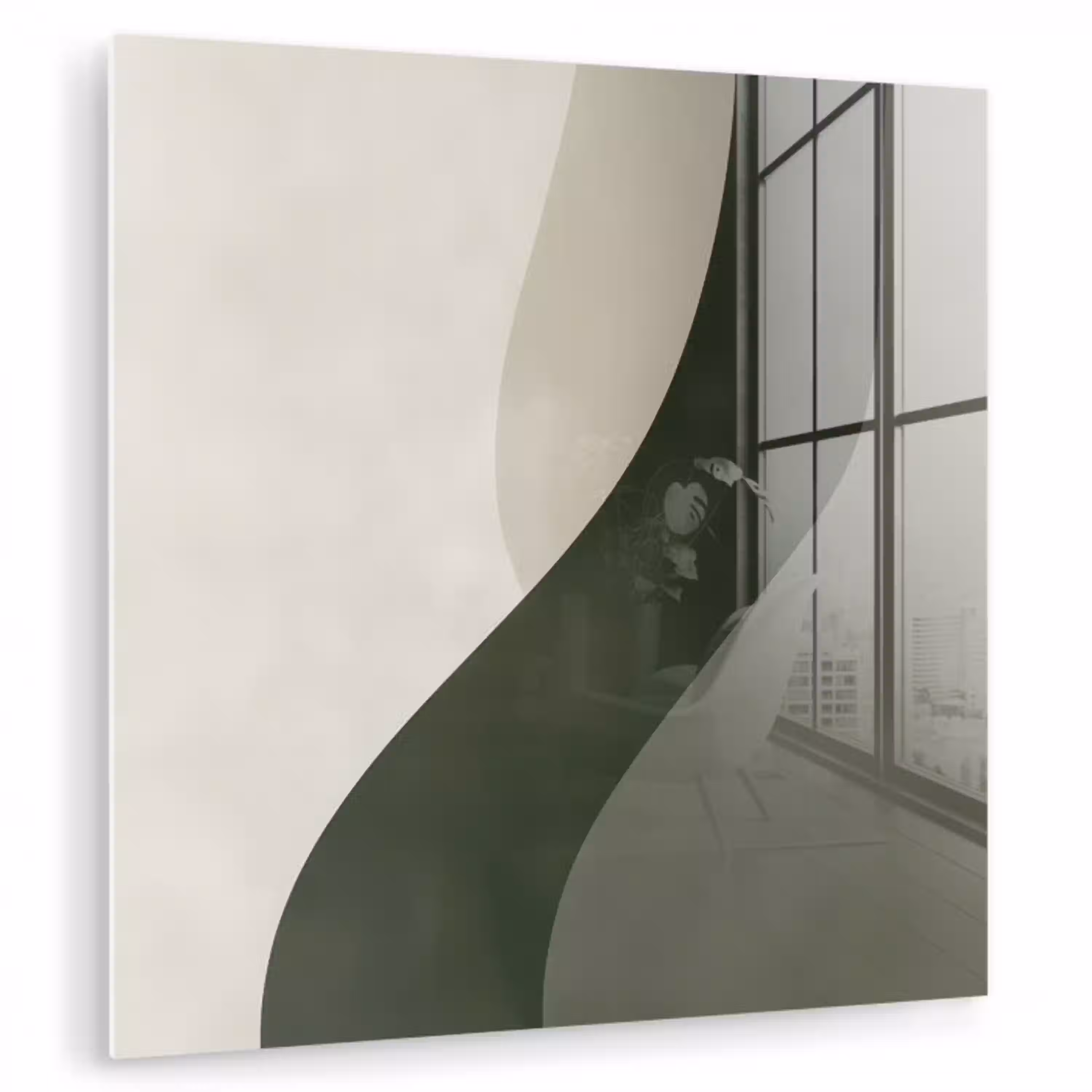 Japandi - Groen - Abstract - Modern plexiglas 5mm klein -zzzproduct_nieuw