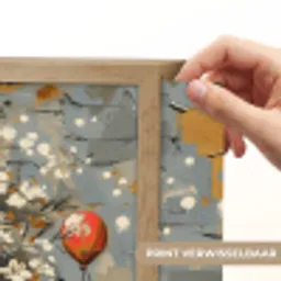 Boom - Graffiti - Banksy Style - Balloon Girl Light Box met batterij (Wandlamp) middel -USP_websiteprintNL