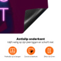 Buste - Neon - LED - Letters Inductie beschermer vinyl 3mm klein -zzzzzzz-td-onderkant