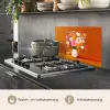Vaas - Bloemen - Oranje keuken achterwand spatscherm klein -usp_NL