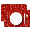 Illustratie - Kerstsymbolen - Rood Placemat vinyl groot 368 -zzsfeer2_Kitchenyeah-website