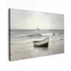 Roeiboot - Zee - Horizon Tuinposter op houten frame 2 cm dik klein -3d