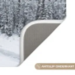 Rivier - Bevroren - Landschap - Winter Badmat klein -USP_AntislipNL