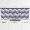 Oceaan - Golven - Blauw - Wit keuken achterwand 2 middel 871 -3d