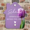 Paarse tulp - Sierlijk Naambord Huisje klein -sfeer6