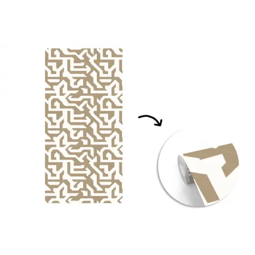 Modern - Abstract - Beige fotobehang vinyl groot 64 -3d