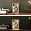 Kokosnoten - Bruin - Shaduw Light Box met kabel (Tafellamp) klein -sfeer3